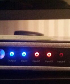 Kinivo HDMI Switch 4K HDR 501BN (5 in 1 out, 4K 60Hz HDR, HDMI 2.0, High Speed 18Gbps, IR Remote, HDCP) - Compatible with Roku, PS5, Xbox, Apple TV, Nintendo Switch, Cable Box 5-PORT 33 71aN4m04ByL