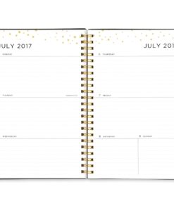 Blue Sky Ashley G for 2017-2018 Academic Year Weekly & Monthly Planner, Twin-Wire Bound, 5' x 8', Messy Dot Design 15 71aNkR9JW6L
