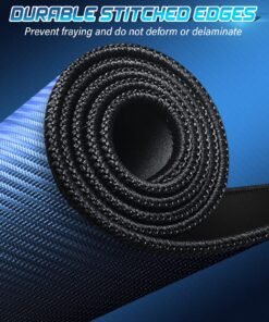 UtechSmart Computer Mouse Pad with Stitched Edges, Washable Mouse Mat with Superior Micro-Weave Cloth, Gaming Mouse Pad for Office & Home, Non-Slip Rubber Base, Black Medium(11''×8.2") Black Stealth 11 71aO1eqA5vL