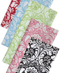 DII Cotton Dish Towel Set Damask Print, 18x28, Black, 2 Count 18x28" 23 71aOuMfXGeL