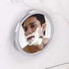 iDesign Gia Metal Suction Shower Shaving Mirror for Bathroom, Vanity, Bathtub, Wall, 5.75" x 5.75" x 0.75", Chrome 11 71aPTvkbl6L
