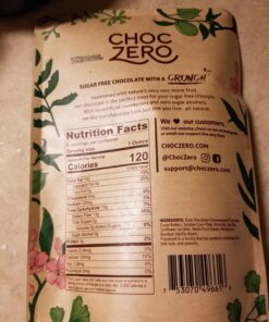 ChocZero's Keto Bark, Dark Chocolate Almonds with Sea Salt. Sugar Free, Low Carb. No Sugar Alcohols, No Artificial Sweeteners, All Natural, Non-GMO (2 bags, 15 servings/each) Almond 27 71aPpVjcEiL