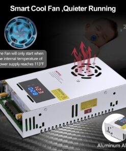 IMAYCC Adjustable Power Supply with LED Display - 110V AC to 24V DC Converter 480W 20A 480W 24V 17 71aRNkezqFL