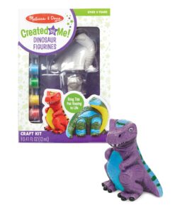 Melissa & Doug Created by Me! Dinosaur Figurines Craft Kit (2 Resin Dinosaurs, 6 Paints, Paintbrush) 22 71aRav0bpnL