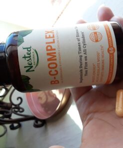 Nested Naturals B-Complex B Vitamins Plus Choline & Inositol | B Vitamins Complex B1, B2, B3, B5, B6, B7, B9 Supplement with Pure Methyl Vitamin B 12 | Energy & Immunity Support | 60 Vegan Capsules 30 71aRj8bjcxL 2