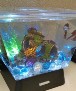 Tetra LED Betta Tank Kit 1 Gallon, Trapezoid aquarium With Base Lighting (24050) 24 71aS4ykLqZL