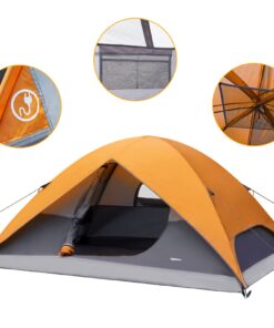 Alternative view of Amazon Basics Dome Camping Tent With Rainfly and Carry Bag, 4/8 Person 4-person