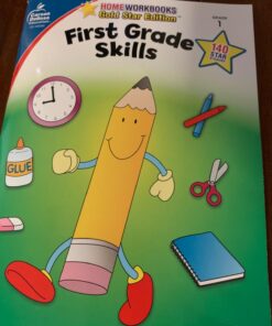 Carson Dellosa First Grade Skills Workbook―Grade 1 Reading, Addition, Subtraction, Graphing, Measuring, Phonics, Writing Skills Practice With Stickers (64 pgs) (Volume 4) (Home Workbooks) 19 71aShHZ6L