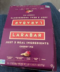 Larabar Cherry Pie, Gluten Free Vegan Fruit & Nut Bar, 1.7 oz Bars, 16 Ct 26 71aSrsFo9CL