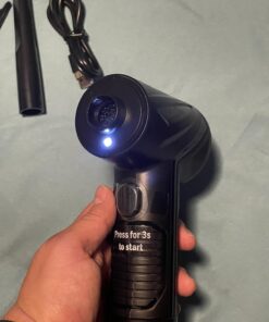 Air Duster, 91000RPM Compressed Air Duster with LED Light, Electric Air Blower for Computer Keyboard Car Cleaning 6000mAh Rechargeable Fast Charging Corldess Air Can Duster Black 21 71aT7aZouPL