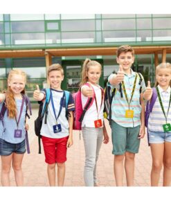 GIFTEXPRESS Hall Pass Lanyards and School Passes Set of 6 18 71aTM5H2vbL