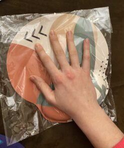 HOPONY Ergonomic Mouse Pad with Wrist Support Gel Rest, Comfortable for Computer, Laptop, Pain Relief with Non-Slip Rubber Base, 9 x 10 in,Modern Abstract Modern Abstract 27 71aTVntR7IL