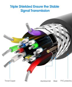 Rankie DisplayPort (DP) to HDMI Cable, 4K Resolution Ready, 6 Feet Black 25 71aTy 2SO L 1