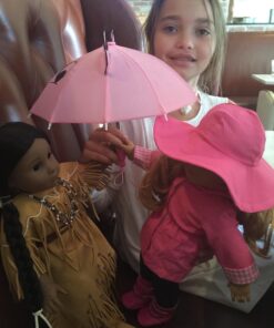 Dress Along Dolly 6pc Rainy Day 18" Doll Outfit- American Clothes & Accessories Set Includes Raincoat, Umbrella, Boots, Hat, Pants & Shirt- Perfect Holiday Girl Gift Set for Less 37 71aTzc82GYL