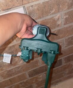 Woods 13270 3-Outlet Adapter, Indoor or Outdoor (Weatherproof), Green (Green) 32 71aU3uCVOhL