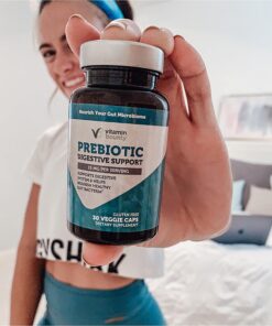 Vitamin Bounty Prebiotic Fiber Digestive Support - Gut Health Supplements for Women and Men, Dietary Fiber, Supports Digestive Health, Probiotics for Women & Men for Gas Relief - 60 Capsules 22 71aUjrot8OL 2