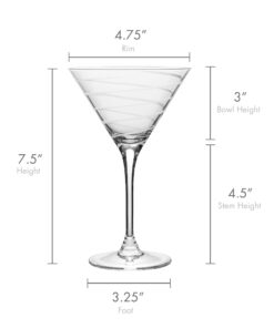 Mikasa Cheers Martini Glass, 10-Ounce, Set of 4 4 Count (Pack of 1) 24 71aVHTzimvL