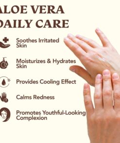 Aloe Vera Gel for Skin Care | Pure Aloe Vera | Real 100 Aloe Vera Gel for Face, Skin, Hair Care, Daily Moisturizer, Aftershave lotion, Sunburn Relief Aloevera - Alcohol Free - 8 Ounce, By Green Leaf 8 Fl Oz (Pack of 1) 20 71aVpZalJEL 1