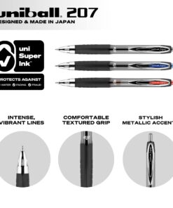 Uniball Signo 207 Gel Pen 12 Pack, 0.7mm Medium Blue Pens, Gel Ink Pens Office Supplies Sold By Uniball Are Pens, Ballpoint Pen, Colored Pens, Gel Pens, Fine Point, Smooth Writing Pens 11 71aVvngFyJL