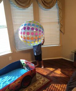 Intex Jumbo Inflatable Colorful Polka Dot Giant Beach Ball (Set of 2) | 59065EP 16 71aW2eSZlCL