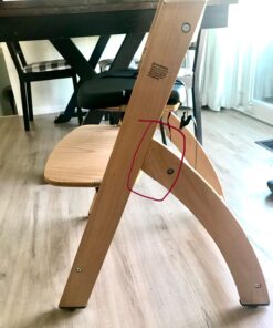 Abiie Beyond Junior Wooden High Chair with Tray. The Perfect Adjustable Baby Highchair Solution for Your Babies and Toddlers or as a Dining Chair. 6 Months up to 250 Lb. Natural Wood/Black Cushion 1 Count (Pack of 1) Natural Wood - Black Cushion 31 71aWEu6YYsL