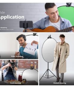 NEEWER Photo Studio Heavy Duty Metal Clamp Holder with 5/8" Light Stand Attachment for Reflector 16 71aWJv7D3VL