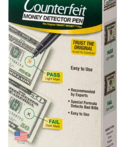 Dri Mark 351R1 Counterfeit Bill Detector Marker Pen - Made in The USA 3 Times More Ink, Pocket Size, Fake Money Checker, Money Loss Prevention Tester & Fraud Protection for U.S. Currency (Pack of 12),Black 7 71aWY3jYs9L