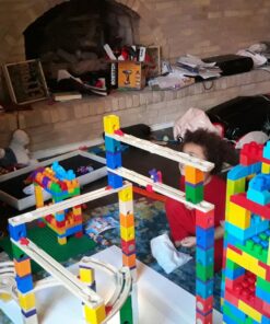 Hape Quadrilla Race to the Finish Marble Run Blocks, Multicolor , 13.8 x 3.1 x 14.2 inches 25 71aXYauX39L