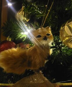 Kurt S. Adler Kurt Adler 4.5-Inch Plush Set of 2 Fox Ornaments, Brown, 2 Piece 15 71aXpRUfqfL