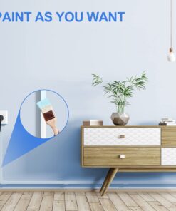 125in Cord Hider/Cover Wall - Yecaye One-Cord Channel Cable Concealer - Easy Install Cable Management System for Max 2 Small Wires, Cable Raceway Home Office, 8X L15.7in W0.59in H0.4in, White 32 71aXvisq09S