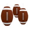Amscan Football Frenzy Birthday Party Hanging Lanterns Decoration (3 Piece), Multi Color, 12 x 11 1