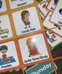 Godery Large Visual Schedule for Kids Chore Reward Chart,Bedtime Routine Chart for Toddlers,Double Side Schedule Board With 109 Cards for Home School Planner,Autism Learning Materials. 39 71aZ OTsAvL