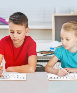 Alternative view of SCRIBBLEDO Dry Erase Number Line Board 4”x12” Inch Lapboard Double Sided White Board Featuring 0-10 Number Line On One Side 0-20 On The Other for Students Desk Whiteboard Math Manipulatives 1 Board