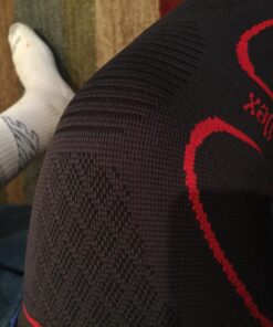 UFlex Athletics Knee Compression Sleeve Support for Women and Men - Knee Brace for Pain Relief, Fitness, Weightlifting, Hiking, Sports Medium Red 48 71aZn V8atL