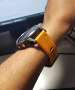 Garmin fenix 5 Plus, Premium Multisport GPS Smartwatch, Features Color Topo Maps, Heart Rate Monitoring, Music and Contactless Payment, Titanium with Orange Band 29 71aarcUNLML