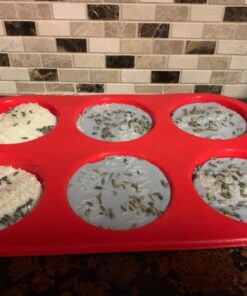 X-Haibei Round Circle Soap Silicone Mold Chocolate Jelly Muffin Cupcake Baking Mould, Basic Soap Making, Dia. 2.75inch,3oz per cell 30 71ab1fv2PBL