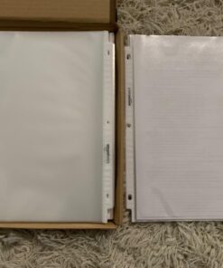 Amazon Basics Sheet Protector, Non-Glare, 100-Pack, 8.5 x 11, Clear 100 - Pack 39 71ac3ailcjL