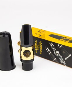 Glory Alto Saxophone Mouthpiece Kit with Ligature,one reed and Plastic Cap-Gold 18 71ac9IYZQL