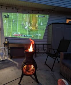 Mini Projector for iPhone, ELEPHAS 2023 Upgraded 1080P HD Projector, 8000L Portable Projector with Tripod and Carry Bag, Movie Projector Compatible with Android/iOS/Windows/TV Stick/HDMI/USB WhiteBlack 27 71ad9IIzzvL