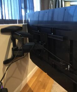 Mount Factory Heavy-Duty Full Motion TV Wall Mount - Articulating Swivel Bracket Fits Flat Screen Televisions from 42" to 70" (VESA 400 x 600 Compatible) - Tilt Swing Out Arm with 10' HDMI Cable 76 71adQlBQMRL