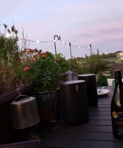 Ashman Adjustable KD Shepherd's Hooks (4 Pack), Black, Made of Premium Metal for Hanging Solar Lights, Bird Feeders, Mason Jars, Christmas Lights, Lanterns, Garden Stakes, and Wedding Décor, etc. 4 25 71aeQQD6VKL