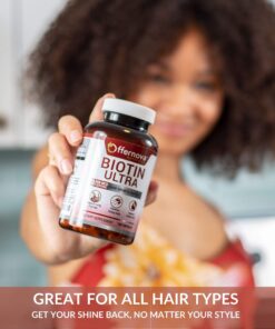 Offernova Biotin Ultra - Vitaminas para el Cabello con Biotina - Pastillas para Crecimiento del Pelo y Barba | Fortalece el Pelo Piel y Unas - 120 Tabletas 14 71af77KU2ML