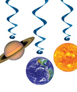 Beistle 10 Piece Solar System Whirls Outer Space Hanging Swirls Educational Classroom Planets Decorations, One size fits most, Multicolored 24 71afNM62DEL