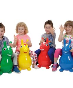 GYMNIC - Rody Bounce Horse, Hopping Ride on Horse for Toddler, Inflatable Horse, Bouncy Animals for Toddlers and Children, Outdoor Toys, Blue 12 71afPJg5GvL