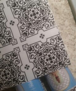 Magic Cover Premium Adhesive Vinyl Contact Shelf Liner and Drawer Liner, 18"x9', Julien Black and White 23 71afrc3EoaL