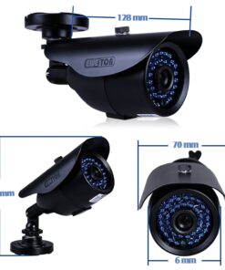 EWETON 2.0MP Hybrid 4-in-1 TVI/CVI/AHD/960H CCTV Home Surveillance Camera 3.6mm Lens 36PCS Infrared LEDs IR Cut 100ft Night Vision Indoor Outdoor Weatherproof Security Camera (Metal Housing Black) 20 71ah5cSGWZL