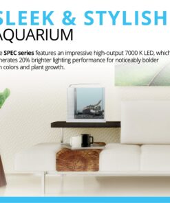 Alternative view of Fluval SPEC Freshwater Aquarium Kit, Aquarium with LED Lighting and 3-Stage Filtration, 2.6 Gallon, Black, Large Breeds 2.6 Gal.