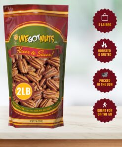 Alternative view of We Got Nuts Roasted Salted Pecans - 2 lbs Bag of Premium Quality Nuts for You and Your Family 2 Pound (Pack of 1)