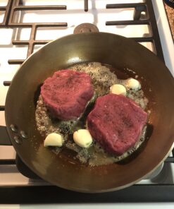 de Buyer MINERAL B Carbon Steel Fry Pan - 10.25” - Ideal for Searing, Sauteing & Reheating - Naturally Nonstick - Made in France 10.25" 42 71ajqH2wxaL