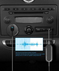 BESIGN BK01 Bluetooth Car Kit, Wireless Receiver for Handsfree Talking and Music Streaming with Ground Loop Noise Isolator for Car with 3.5mm Aux Port 29 71akC1tzVgL